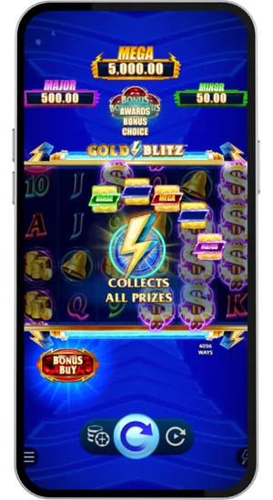 Gold Blitz Collect alle prijzen op mobiel