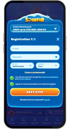 Account aanmaken en storten via iDEAL om Gold Blitz te spelen