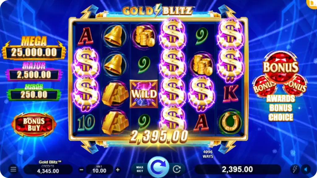 Gold Blitz casino interface en spelregels uitleg voor Nederlandse spelers